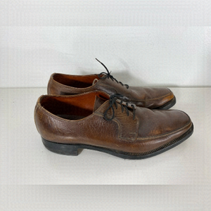Hartt Gold Bond Mens Size 9.5 Brown Leather Derby Dress Shoes Leather Soles